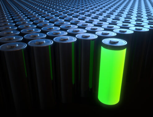 Image of battery highlight the battery revolution