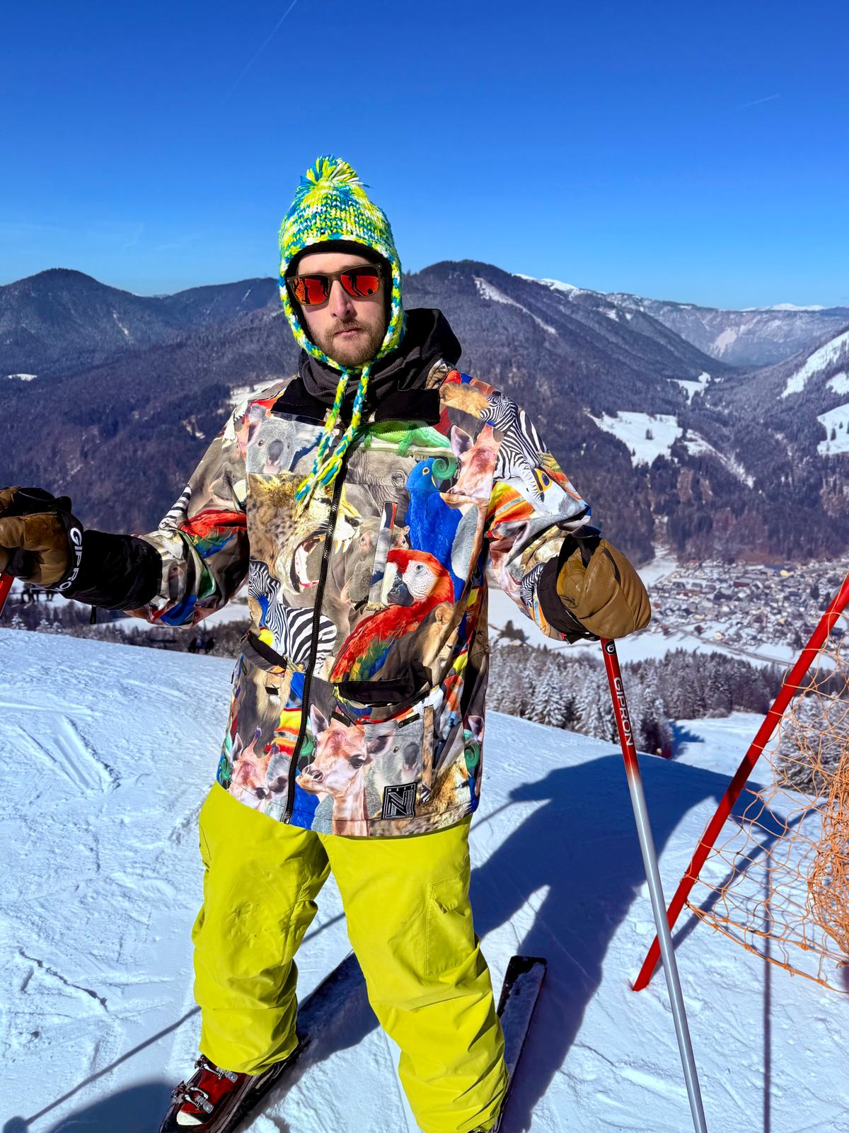 Mark Jolly, Patent Attorney, Skiing on the slopes 